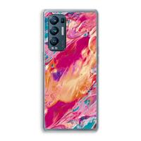 CaseCompany Pastel Echoes: Oppo Find X3 Neo Transparant Hoesje