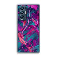 CaseCompany Pink Clouds: Oppo Find X3 Neo Transparant Hoesje