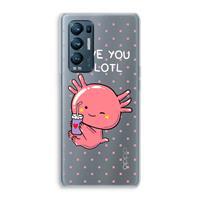 CaseCompany Love You A Lotl: Oppo Find X3 Neo Transparant Hoesje