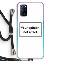 CaseCompany Your opinion: Oppo A92 Transparant Hoesje met koord