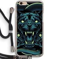 CaseCompany Cougar and Vipers: iPhone 6 / 6S Transparant Hoesje met koord