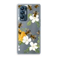 CaseCompany No flowers without bees: Oppo Find X3 Neo Transparant Hoesje