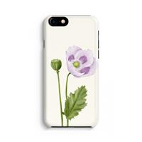 CaseCompany Purple poppy: Volledig Geprint iPhone 7 Hoesje
