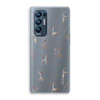 CaseCompany Dancing #3: Oppo Find X3 Neo Transparant Hoesje