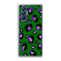 CaseCompany Green Cheetah: Oppo Find X3 Neo Transparant Hoesje