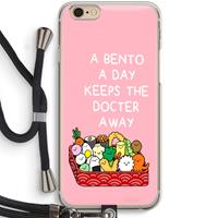 CaseCompany Bento a day: iPhone 6 / 6S Transparant Hoesje met koord