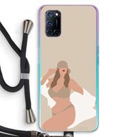 CaseCompany One of a kind: Oppo A92 Transparant Hoesje met koord