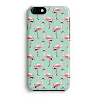 CaseCompany Flamingoprint groen: Volledig Geprint iPhone 7 Hoesje