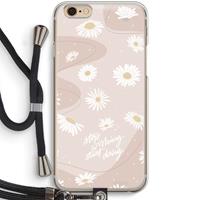 CaseCompany Daydreaming becomes reality: iPhone 6 / 6S Transparant Hoesje met koord