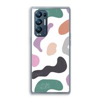 CaseCompany Memphis Shapes: Oppo Find X3 Neo Transparant Hoesje