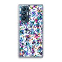 CaseCompany Hibiscus Flowers: Oppo Find X3 Neo Transparant Hoesje