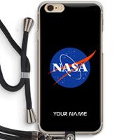 CaseCompany NASA: iPhone 6 / 6S Transparant Hoesje met koord