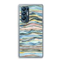 CaseCompany Watercolor Agate: Oppo Find X3 Neo Transparant Hoesje