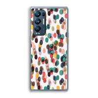 CaseCompany Tropical Dots: Oppo Find X3 Neo Transparant Hoesje