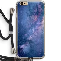 CaseCompany Nebula: iPhone 6 / 6S Transparant Hoesje met koord