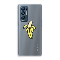 CaseCompany Banana: Oppo Find X3 Neo Transparant Hoesje