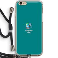 CaseCompany Win98: iPhone 6 / 6S Transparant Hoesje met koord