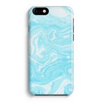 CaseCompany Waterverf blauw: Volledig Geprint iPhone 7 Hoesje