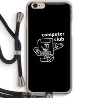CaseCompany Floppyhead: iPhone 6 / 6S Transparant Hoesje met koord
