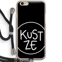 CaseCompany KUST ZE: iPhone 6 / 6S Transparant Hoesje met koord
