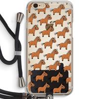 CaseCompany Pony: iPhone 6 / 6S Transparant Hoesje met koord