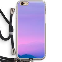 CaseCompany Sunset pastel: iPhone 6 / 6S Transparant Hoesje met koord