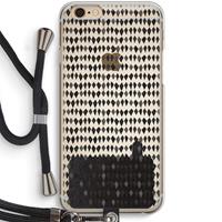 CaseCompany Crazy shapes: iPhone 6 / 6S Transparant Hoesje met koord