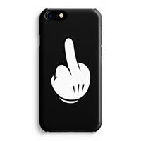 CaseCompany Middle finger black: Volledig Geprint iPhone 7 Hoesje