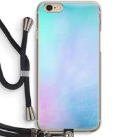 CaseCompany mist pastel: iPhone 6 / 6S Transparant Hoesje met koord