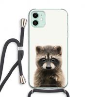 CaseCompany Rocco: iPhone 11 Transparant Hoesje met koord