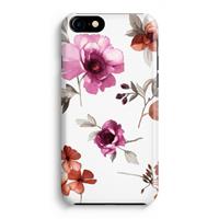 CaseCompany Geschilderde bloemen: Volledig Geprint iPhone 7 Hoesje