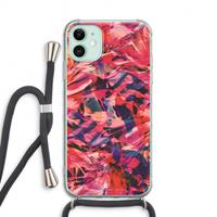 CaseCompany California: iPhone 11 Transparant Hoesje met koord