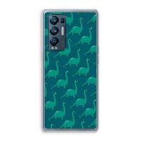 CaseCompany Diplodocus: Oppo Find X3 Neo Transparant Hoesje
