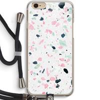 CaseCompany Terrazzo N°3: iPhone 6 / 6S Transparant Hoesje met koord