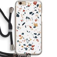 CaseCompany Terrazzo N°4: iPhone 6 / 6S Transparant Hoesje met koord