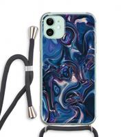 CaseCompany Mirrored Mirage: iPhone 11 Transparant Hoesje met koord