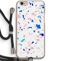 CaseCompany Terrazzo N°6: iPhone 6 / 6S Transparant Hoesje met koord