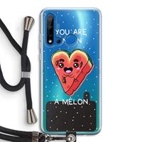 CaseCompany One In A Melon: Huawei P20 Lite (2019) Transparant Hoesje met koord