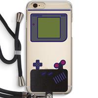 CaseCompany Game On: iPhone 6 / 6S Transparant Hoesje met koord