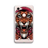 CaseCompany Tiger and Rattlesnakes: Google Pixel 3 XL Transparant Hoesje