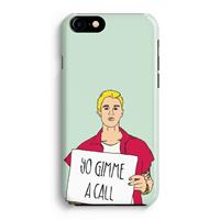 CaseCompany Gimme a call: Volledig Geprint iPhone 7 Hoesje
