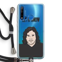 CaseCompany Let It Snow: Huawei P20 Lite (2019) Transparant Hoesje met koord