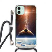 CaseCompany Omicron 2019: iPhone 11 Transparant Hoesje met koord