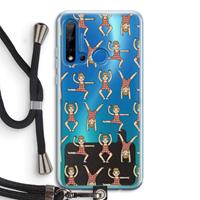 CaseCompany Gymboys: Huawei P20 Lite (2019) Transparant Hoesje met koord