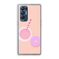 CaseCompany Donut: Oppo Find X3 Neo Transparant Hoesje