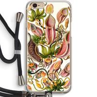 CaseCompany Haeckel Nepenthaceae: iPhone 6 / 6S Transparant Hoesje met koord