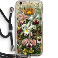CaseCompany Haeckel Orchidae: iPhone 6 / 6S Transparant Hoesje met koord