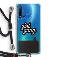 CaseCompany Girl Gang: Huawei P20 Lite (2019) Transparant Hoesje met koord