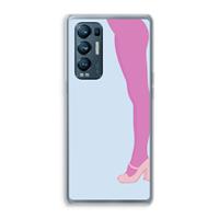 CaseCompany Pink panty: Oppo Find X3 Neo Transparant Hoesje