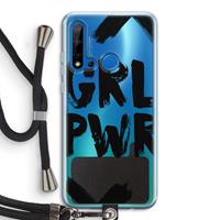 CaseCompany Girl Power #2: Huawei P20 Lite (2019) Transparant Hoesje met koord